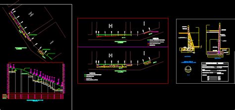 Muros De Contencion En Dwg Kb Librer A Cad