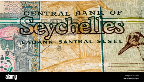 50 Seychellois Rupee Bank Note The National Currency Of Seychelles