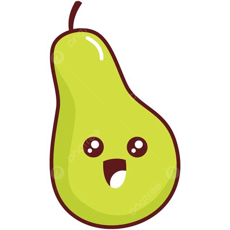 Happy Pears Vector Happy Pear Fruit PNG And Vector With Transparent