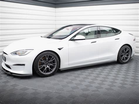 Side Skirts Diffusers V 2 Tesla Model S Plaid Mk 1 Facelift Maxton