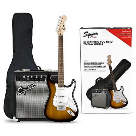 Jual Squier Stratocaster Guitar Gitar Listrik Pack Frontman 10g Ampli