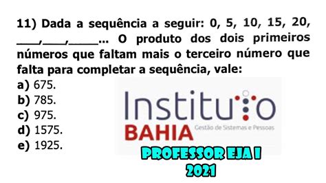 Progress O Aritm Tica Quest Es De Concurso Instituto Bahia