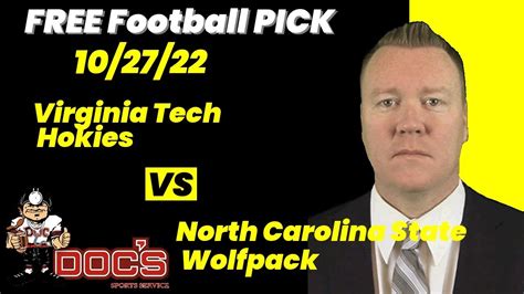 Free Football Pick Virginia Tech Hokies Vs North Carolina State