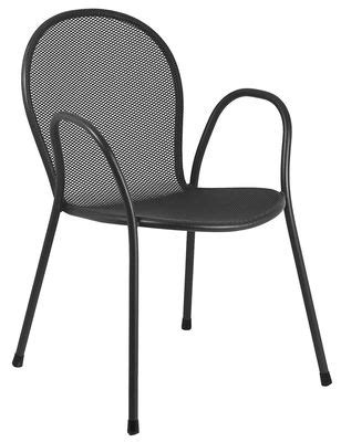 Fauteuil Empilable Ronda Emu Noir Made In Design