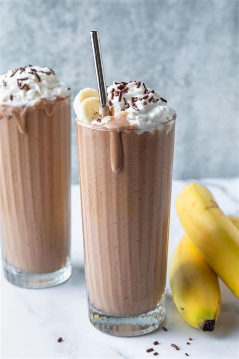 Chocolate Milkshake Recipe With Banana Deporecipe Co