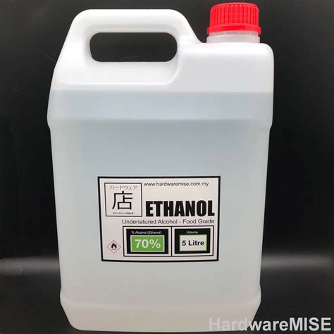 Ethanol 70 Sanitizer Food Grade Undenatured Ethyl Alcohol Potable