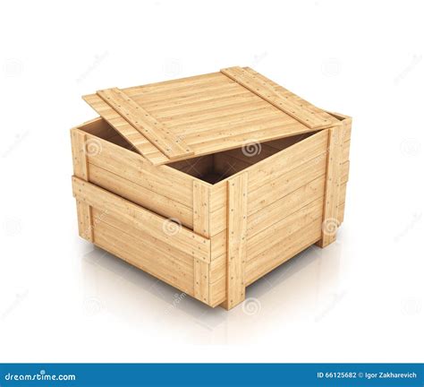 Half Open Wooden Box Stock Illustration Illustration Of Wood 66125682