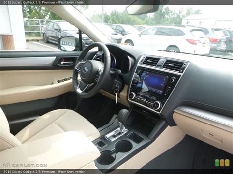 Warm Ivory Interior Dashboard for the 2019 Subaru Outback 2.5i Premium ...