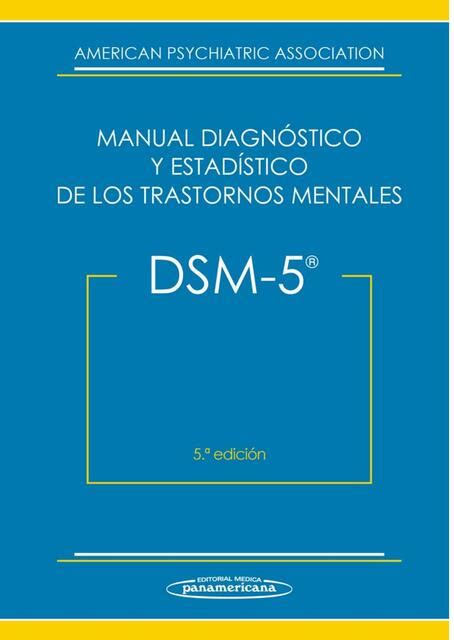 Manual Diagnostico Y Estad Stico De Los Trastornos Mentales Stephanie