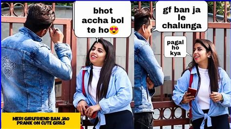 Meri Girlfriend Ban Jao Prank On Cute Girls 😍 Epic Reactions Tci