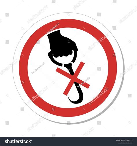 Iso Prohibition Circular Sign Do Not Stock Vector Royalty Free