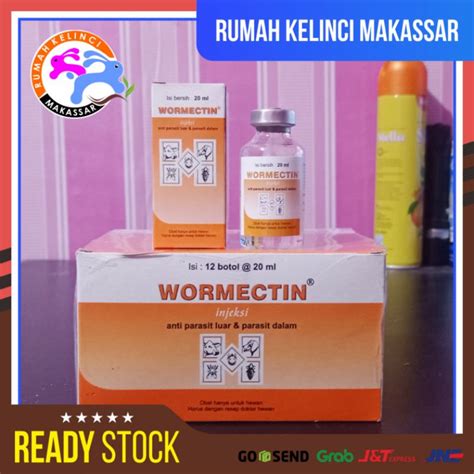 Jual Wormectin Ml Obat Scabies Kelinci Kucing Anjing Cacing Tungau