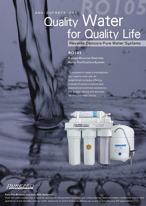 Purepro Ro Reverse Osmosis Pure Water Filtration System