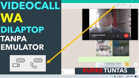 Mudah Bangett Cara Video Call Whatsapp Di Laptop Youtube