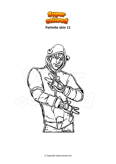 Disegno Da Colorare Fortnite Skin Supercolored