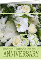 53rd Wedding Anniversary Cards from Greeting Card Universe