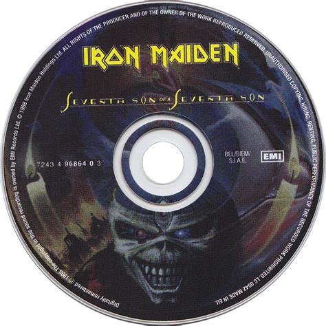 Car Tula Cd De Iron Maiden Seventh Son Of A Seventh Son Portada