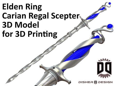 Carian Regal Scepter Digital Stl 3d Print Kit Rennala Etsy