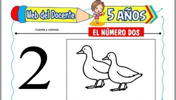 El N Mero Dos Para Ni Os De A Os Web Del Docente