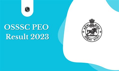 Osssc Peo Result 2023 Out Peo And Ja Pdf Merit List Cut Off