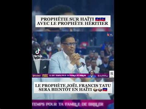 Écoutez bien cette prophétie sur lHAÏTI par le Prophete Heritier