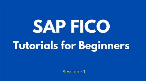 SAP FICO Tutorials For Beginners SAP FICO Online Training SAP FICO