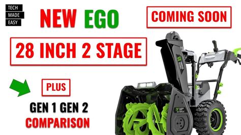 EGO 28 INCH 2 STAGE Snow Blower Coming SNT2807 SNT2416 YouTube