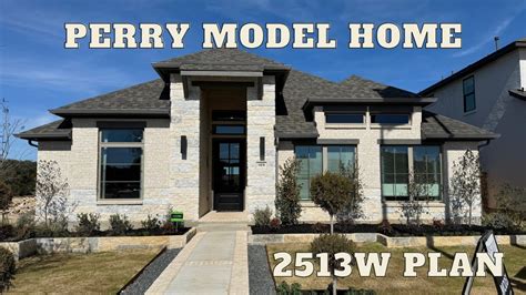 Perry Model Home 2513W Plan Kinder Ranch Bulverde Tx YouTube