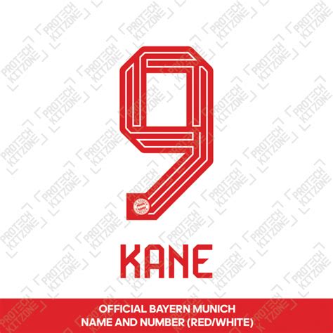 Kane 9 Official Bayern Munich 202324 Home Name And Nu