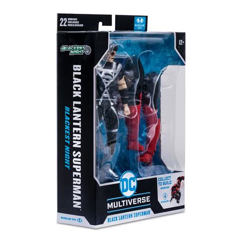 Dc Build A Wave Blackest Night Black Lantern Superman Inch Scale