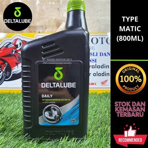 Jual OLI MESIN MOTOR MATIC DELTALUBE 757 PREMIUM 10W30 0 8L 800 ML