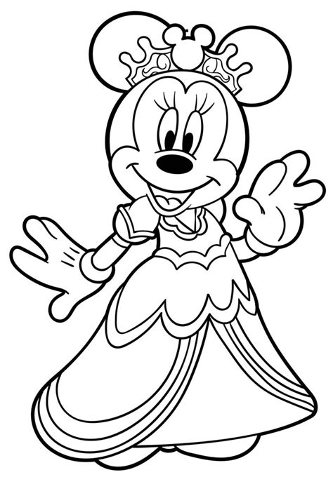 Dibujos De Minnie Mouse Para Colorear