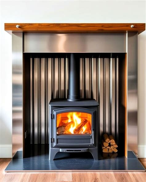 25 Wood Stove Surround Ideas To Upgrade Your Fireplace