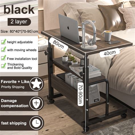 Adjustable Laptop Table Portable Standing Wood Computer Laptop Desk