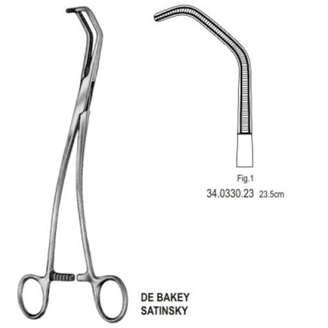 Debakey Satinsky Vena Cava Clamp 23cm Fig 1 Https Medicalinst Net