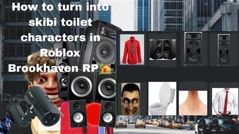 How To Turn Into Skibidi Toilet In Roblox Brookhaven Id Codes Youtube