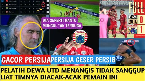 Berita Persija Gol Detik Detik Terakhir Pelatih Dewa Utd Kena