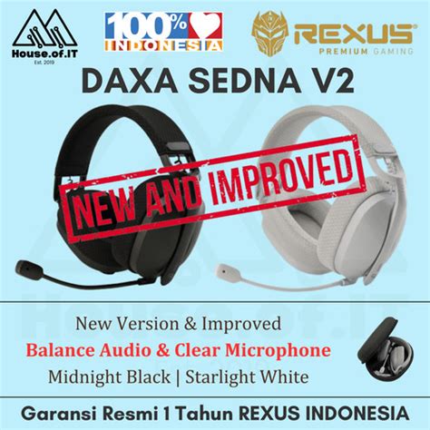 Promo Rexus Headset DAXA SEDNA Wireless 3 In 1 Connection Headphone