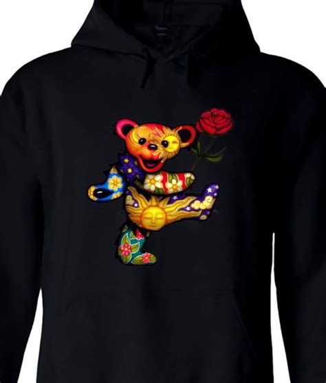 Grateful Dead Hoodie Dancing Bear Hoodie Usajacket