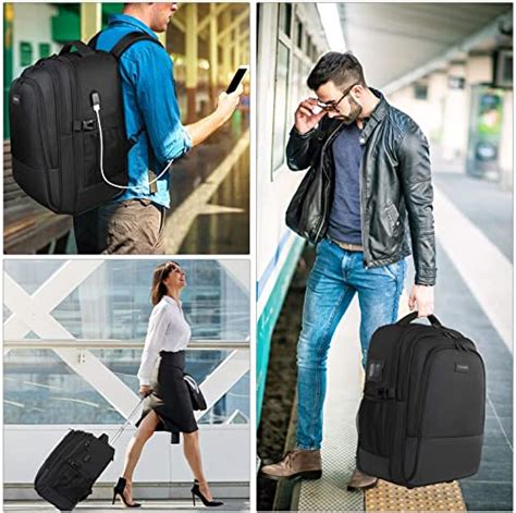 YOREPEK Large Rolling Backpack For Men And Women Crazymos