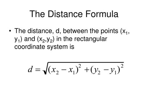 PPT - Distance and Midpoint Formulas; Circles PowerPoint Presentation, free download - ID:1314646