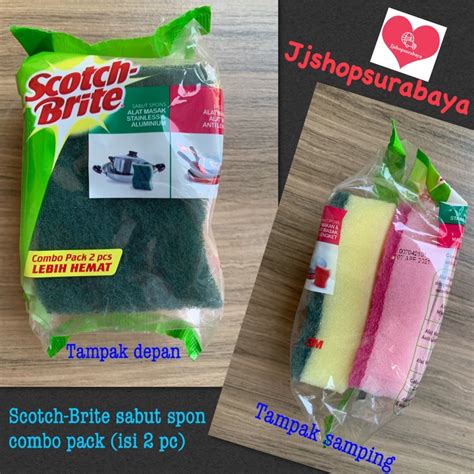 Jual Scotch Brite 3M Sabut Spons Spon Cuci Piring Anti Gores 1