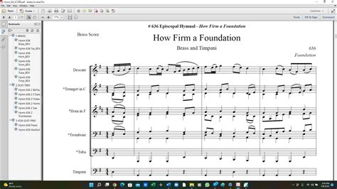 How Firm a Foundation (Episcopal Hymnal Harmony) – CuthbertPraise