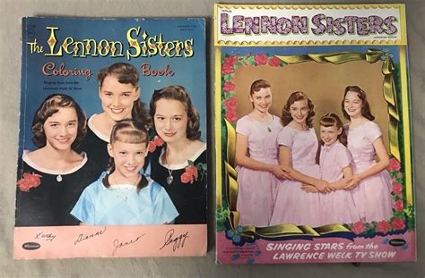 1957 Lennon Sisters Paper Doll Set Whitman Lawrence Welk Coloring Book Lot 1947901890