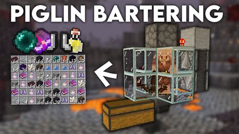 Easy Piglin Bartering Farm Tutorial In Minecraft Bedrock Mcpe Xbox