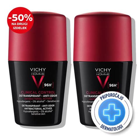 Vichy Homme Deo Duo Paket Clinical Control Roll On Dezodorant Testiran