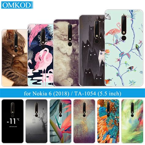 For Nokia 6 Case Silicon Case For Nokia 6 Six Flamingos Back Cover