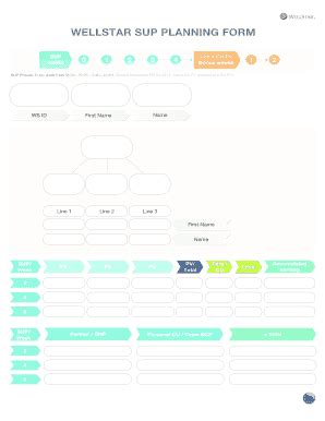 Fillable Online Wellstar Sup Planning Form Fax Email Print Pdffiller