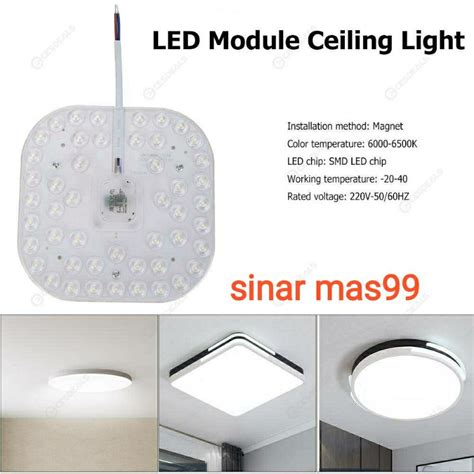 Jual Lampu Ceiling Panel LED Lamp White Magnet Module Indoor Light