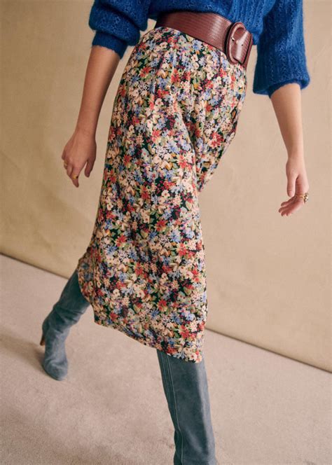 Alicia Skirt Fall Is Blooming Viscose S Zane